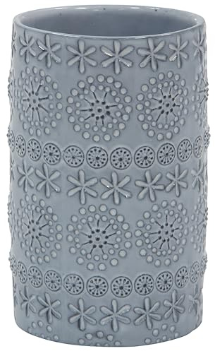 Spirella Gobelet Porcelaine Relief Gris