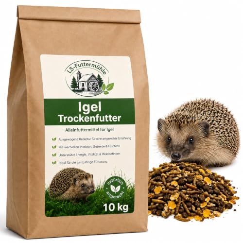 cura-canin 10 Kg Premiumfutter Igelfutter Wildtierfutter Trockenfutter für Igel Winterfutter