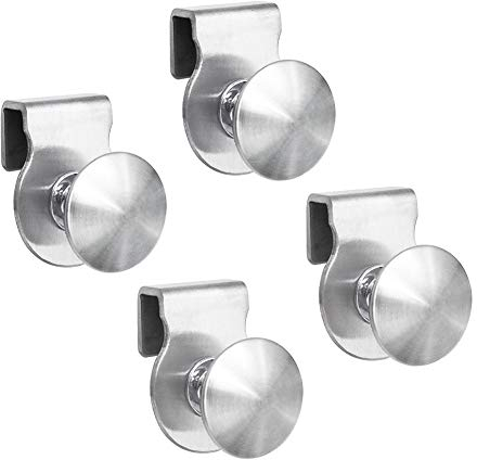 INCREWAY Clips de porte en verre sans perçage en acier inoxydable pour vitrine, meubles, armoires en verre, tiroirs de 5 à 8 mm