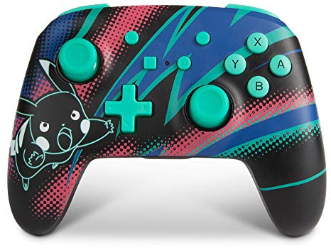 POWER A - Wireless Enhanced Controller Pikachu Neon for Switch, 1518379-01