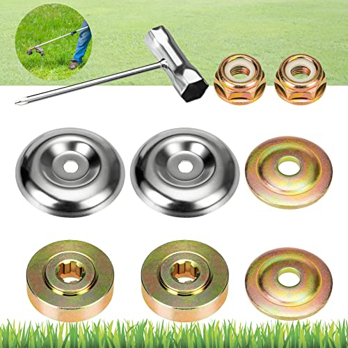 Strimmer Decespugliatore Accessori 9 Pezzi Metallo Kit Adattatore Tosaerba Multifunzione Decespugliatore Ricambi Per Tosaerba Macchina Per L'Irrigazione Forestale da Giardino
