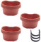Doumneou Lot de 3 gouttières uniques pour pot de fleurs de jardin