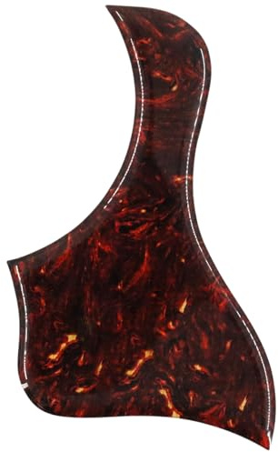 Domofa Acoustic Guitar Pickguard Thick Pick Guard for Taylor Acoustic Guitar Replacement Parts (Dark Tortoise)