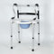 Premium Zimmer Frame with Commode & Seat | Mobility Walker for Elderly Men and Women, Disability Walker with Seat, Walking Aid for Seniors | Foldable Walking Frame & Commode Chair | Bio-Lec Mobility