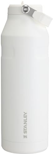 Stanley IceFlow Flip Straw 2.0 Water Bottle 50 OZ | Built-In Straw with Larger Opening | Lightweight & Leak-Resistant | Insulated Stainless Steel | BPA-Free | Frost