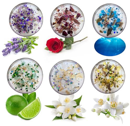 Bolosa Duftkerzen Sets, Duftkerzen Geschenkset, Kleine Geschenkset, Weihnachten Duftkerzen Kerzen Set, Geschenke für Frauen Freundin, 6 Stück Aromatherapie Duftkerze mit Sojawachs