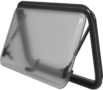 Lot de fenêtres basculantes en verre acrylique 700 x 400 mm occultant et moustiquaire - Store occultant avec mastic - Fenêtre latérale de caravane
