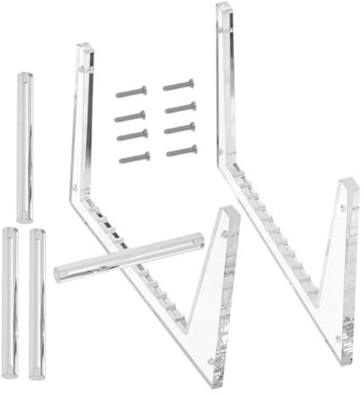 Veemoon Vinyl-schallplattenständer Aus Acryl Schallplatten-organizer Für Schreibtisch Transparenter Cd-aufbewahrungsständer Mit Mehreren Fächern Für Büro Und Wohnzimmer