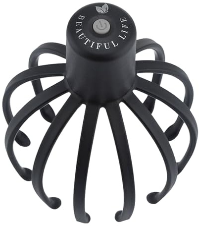 Masajeador De Cabeza Eléctrico Octopus, Masajeador De Cabeza De 360 Grados, Rascador De Cabeza Inalámbrico Con 3 Modos, Herramienta Portátil De Masaje Del Cuero Cabelludo Para Relajar La Cabeza