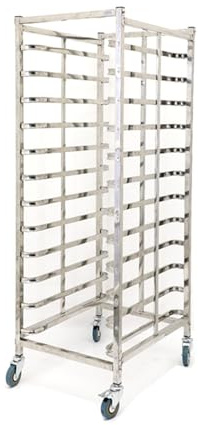 Mobile Bakery Cooling Rack with Casters, Heavy-Duty Pan Storage Trolley for Kitchen and Dessert Shop, Efficient Space-Saving Solution