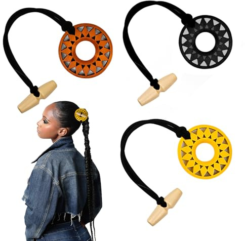 Elastic Dreadlock Hair Tie, Extra Long Dreadlock Accessories for Men & Women, Spiral Loc Hair Ties for Ponytail Holders, Braids, Thick, Curly Hair, Rubber Band for Long Dreads