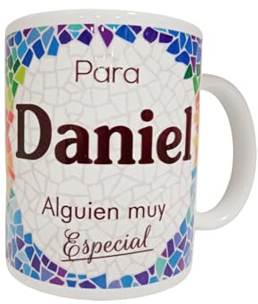 Panda Home Taza Personalizada con Nombre – Regalos Personalizados con Nombre y Texto – Tazas con Frases Originales y Divertidas – Personaliza con Nombres, Fechas o Mensajes Únicos-DANIEL