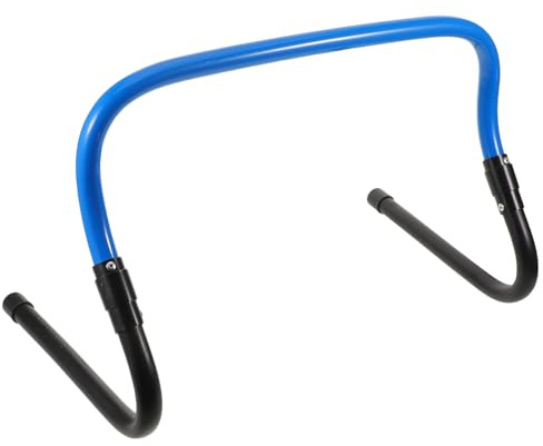 Kisangel Ostacoli Agilità Smontabili per Allenamento velocità Attrezzi Compatti per Calcio e Basket Barre Agilità Portatili Blu per Tracce e Sport Indoor Outdoor