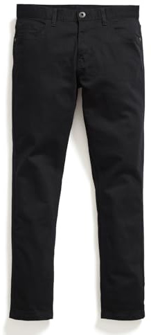 NEXT, Jean Extensible pour Homme, Coupe Classique, Mélange de Matières à Haute Teneur en Coton Noir uni W: 46 / L: 31