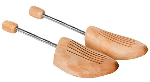 tectake® 1 Paar Schuhspanner mit Spiralfeder Schuhweiter Lotusholz Holz - diverse Größen - (42-43 | Nr. 402247)