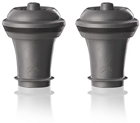 Vacu Vin Tappi per Il Vuoto Salvavino, Set di 2 - Grigio