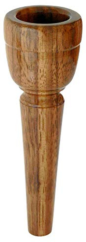 Lechgold MUN20 Mundstück für Alphorn 20 mm (aus Nussholz, Kesselweite: 20 mm, Kesseltiefe: 25 mm, Durchgangsbohrung: 5,5 mm)