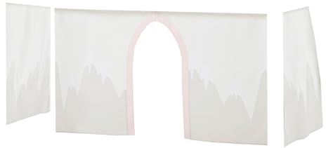 Hoppekids Winter-Wunderland Halbhochbettvorhang (70x160cm) inkl. Draht-Set und Haken für Kinderzimmer