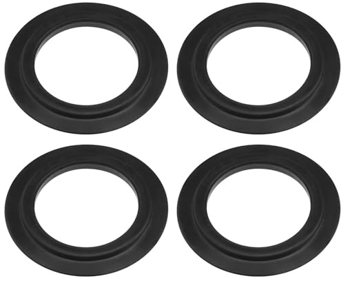 Be In Your Mind 4pcs NBR Rubber Sealing Gasket Rings Kitchen Sink Stopper Gaskets and Strainer Basket Plugs Ideal for Pipe Connection
