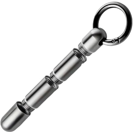 Pillen-Organizer aus Edelstahl, wasserdichter Pillen-Organizer | Medikamentenhalter Schlüsselanhänger 3-lagig,Einkammer-Pillendose, tragbarer Pillenbehälter, Pillendose mit Schlüsselanhänger, auslaufs