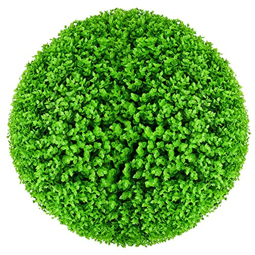 Sfera artificiale in bosso artificiale, facile installazione, per casa, esterni, interni, terrazza o giardino, finta palla di bosso con bellezza naturale, verde, 1 pezzo
