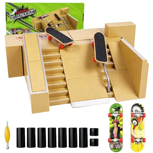 Liuliny 5-i-1 Finger Skate Park-kit, rampespel för greppbräda