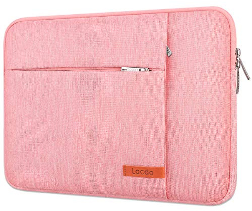 Lacdo 15.6 Pulgadas Funda Protectora para Portátiles para Lenovo IdeaPad/ThinkPad 15, HP Pavilion 15, ASUS TUF Gaming/ZenBook 15, Acer Aspire 5 3, Samsung DELL Chromebook Bolsa Funda Blanda Rosado