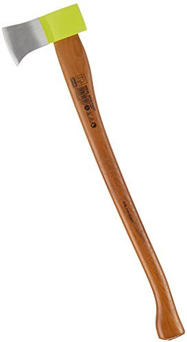 IDEAL Idealspaten 75612800 Spaltaxt mit speziellen Klingenform 2,8kg/80 cm, gelb/grau, 40 x 25 x 15 cm