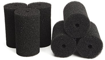 LTWHOME AEO19055 Runder großer Filterschwamm Passt für Zoo Med's 501 External Filter (Packung mit 6)
