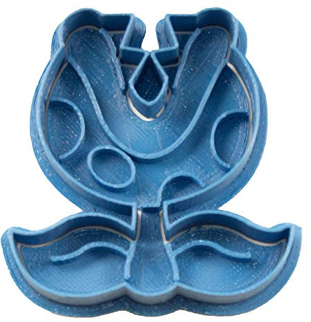 Cuticuter Planta Mario Bros Cortador de Galletas, Azul. 8x7x1,5cm