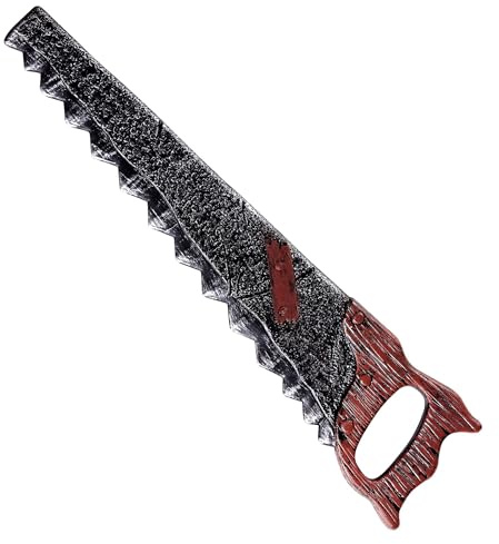 W WIDMANN MILANO Party Fashion - Spielzeug-Säge 53 cm | Werkzeug-Requisite, Kostümzubehör für Handwerkerkostüme, Halloween und Mottoparty
