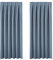 BellaHills Blackout Curtains - Room Darkening Window Curtain Drapes for Living Room Sliding Glass Door Pencil Pleat Draperies for Privacy Protected, 1 Pair, W 90 by L 72 in, Stone Blue