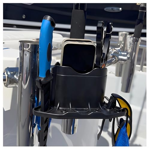 ROBOCUP Holster (Noir) – Accessoire complémentaire, boîte de Rangement Avant pour Bateaux, Chariots de Golf – Peut contenir des clés, des stylos, Un Portefeuille, des Outils – Robuste – Fabriqué aux