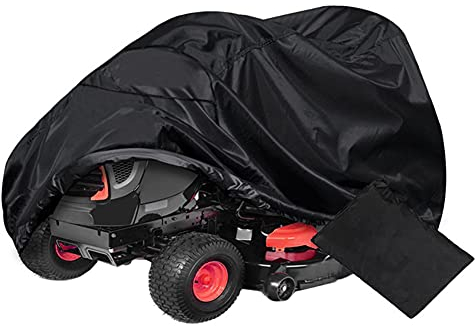 Abdeckung für Aufsitzrasenmäher, Wasserdicht Abdeckplane Für Rasenmäher Rasen Traktor Abdeckung Universal-Passform 210D Polysterfasern Staubdicht UV-Schutz für Garten Außen, 183cm x 137cm x 117cm