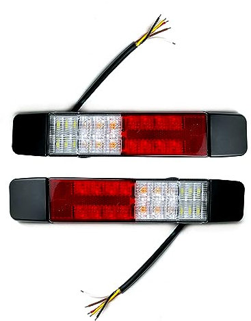MelTruck® 2x 5 Funktions LED Rückleuchte 12V 24V E9 für LKW Anhänger Trailer Wohnwagen