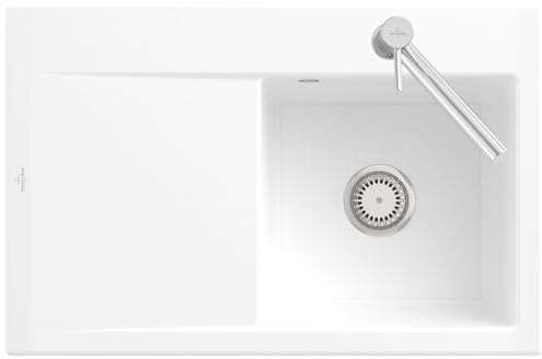 Villeroy & Boch Subway Style 45 Weiß (alpin) - 3347 01 R1 Keramikspüle Handbetätigung