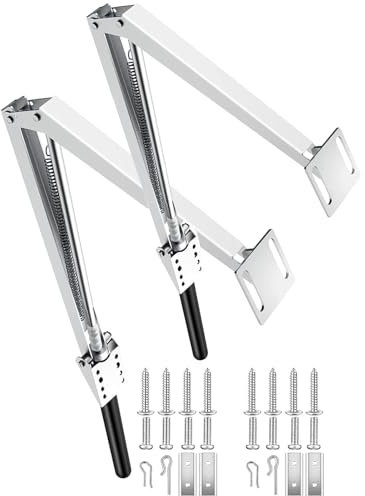 2PCS Automatischer Entlüftungsöffner, Zylinder-Dach-Entlüftungsöffner für Gewächhäuser , Autovent Gartengeräte Öffnen und Schließen durch Temperatursteuerung , 14 kg Max. Hebekraft (Einfachfeder)