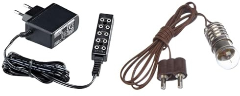 Kahlert Licht 60975 Puppenhauszubehör, schwarz & 60803 Puppenhauszubehör, braun