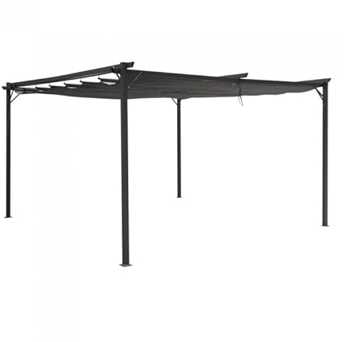 Grindi - Pavillon Garten - Terrassendach - Sonnensegel - Irda III 4x4 m - wasserdichtes & stabiles Sonnenschutz für Terrasse und Freistehender - Gartenpavillon - Terrassendach - Markise