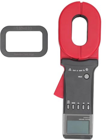Clamp Ground Meter, High Accuracy Digital Ground Earth Tester, Digital Clamp Meter, 4 Digit LCD, Clamp Meters