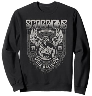 Scorpions Adornos Rock Believer Sudadera Unisex Adulto Black Small