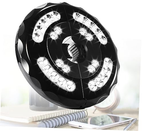 KONTONTY Black 20 8 Led Umbrella Light and Tent Lamp USB Cord Detachable Portable Camping Emergency Lantern for Outdoor Patio and Garden