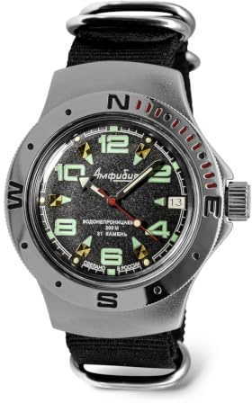 Vostok | Amphibia 060334 Automatik-Automatik-Armbanduhr für Taucher