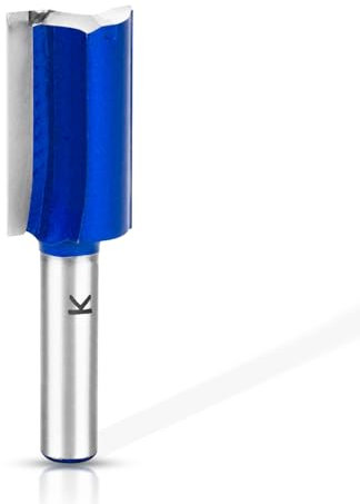 ASNOMY 1Pc Professionnelle Fraise Defonceuse 8mm, 18mm Double cannelure Fraise à rainurer de 8 mm- En métal dur - Fraise droite - Pour le travail du bois