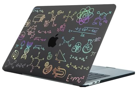 HLAAJJX Hülle Kompatibel mit 2024-2021 MacBook Pro 14 Zoll A2442 A2779 A2918 A2992, Plastik Hartschale Schutzhülle Case Cover für MacBook Pro 14 M1 M2 M3 M4 Max,Wissenschaft