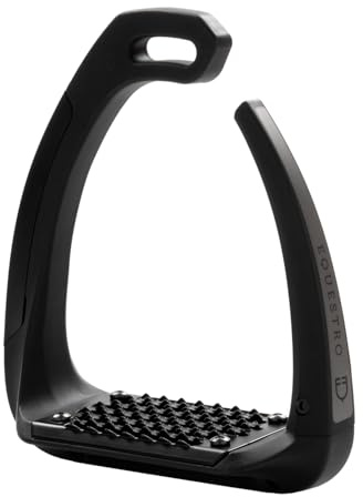 EQUESTRO Staffe di sicurezza con braccetto in silicone Supernova BLACK