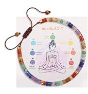 MagEnergy Chakra Armband für Damen – 7 Heilsteine für Meditation, Entspannung und Angstlinderung,Perfekte Geschenkidee