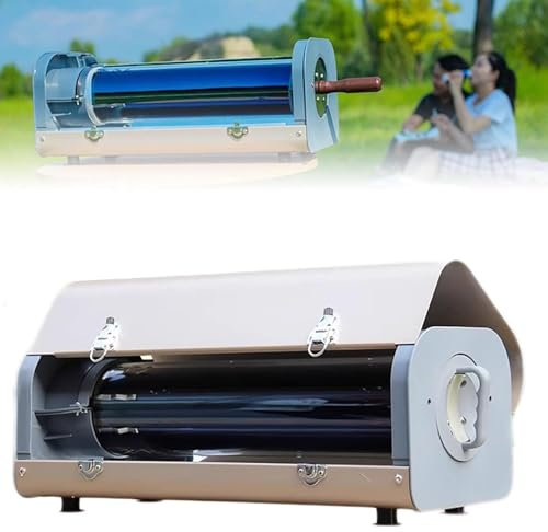 Horno solar portátil, tubo de vacío de gran diámetro para calefacción de 360°, perfecto para acampar al aire libre y senderismo cocinar