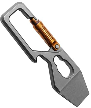 Nudiuhis Multi-Function Keychain Pry Bar Titanium Alloy Crowbar Portable Open Delivery Tool Bottle Opener