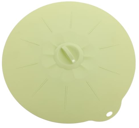 Gatuida Food Grade Silicone Sealing Lid Extra Large Round Bowl Pan Cover Green Super Stretchy Strong Suction Microwave and Dishwasher Safe for Home Kitchen